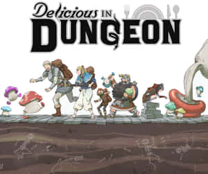 Delicious In Dungeon Adventurersand Monsters Wallpaper