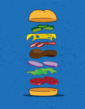 Delicious Krabby Patty From The World Of Spongebob Squarepants Wallpaper