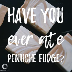 Delicious Penuche Fudge On A Wooden Table Wallpaper