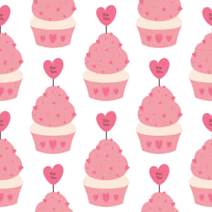 Delicious Pink Cupcakes Perfectly Arranged Wallpaper