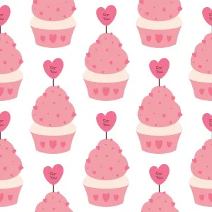 Delicious Pink Cupcakes Perfectly Arranged Wallpaper