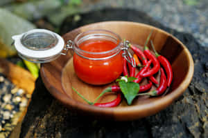 Delicious Red Sauce In A Saucepan Wallpaper