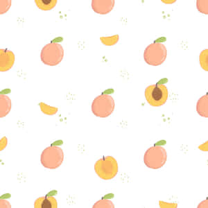 Delicious & Sweet - A Fresh And Juicy Cute Peach Wallpaper