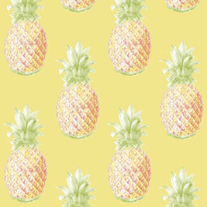 Delicious Yellow Pineapple, Ready To Eat Wallpaper