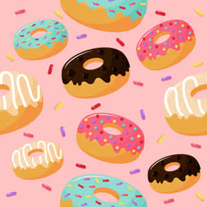 Deliciously Adorable Donut Wallpaper