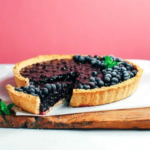 Deliciously Sweet Blueberries Tart Wallpaper