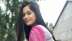 Delightful Actress Jannat Zubair Wallpaper