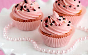 Delightful And Delicious Cute Cupcake Wallpaper