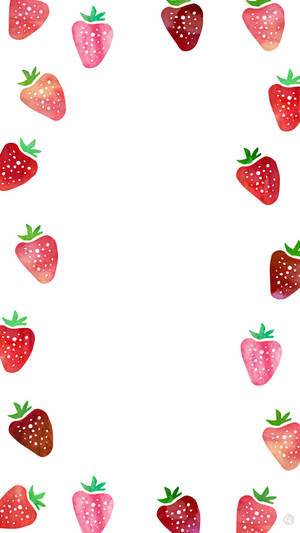 Delightful, Bright, And Sweet: A Perfect Picture Of Strawberry Aesthetic Wallpaper