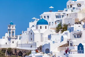 Delightful Santorini Wallpaper