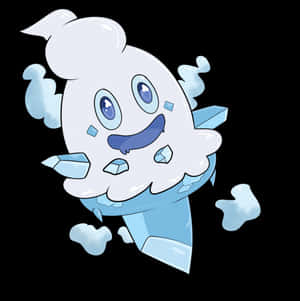 Delightful Vanillish On A Dark Background Wallpaper