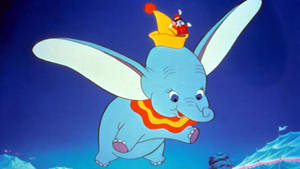 Delightfully Flying Dumbo Wallpaper