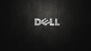 Dell 4k Logo On Wood Wallpaper