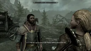 Delphine, An Essential Character In Skyrim, Standing Strong And Ready For Battle Wallpaper