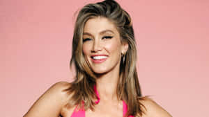 Delta Goodrem Pink Backdrop Wallpaper