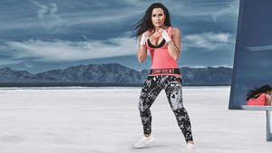 Demi Lovato Boxing Pose Wallpaper