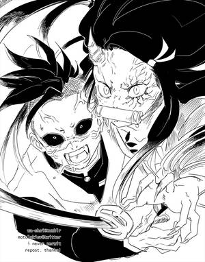 Demon Genya And Nezuko Wallpaper