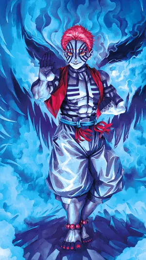 Demon Slayer Akaza Muzan Demon King Wallpaper