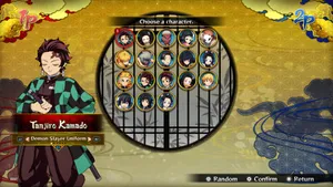 Demon Slayer Characters Wallpaper: Tanjiro, Nezuko, Zenitsu, And Inosuke Wallpaper