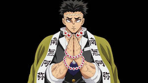 Demon Slayer Gyomei Himejima Prayer Wallpaper