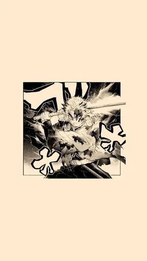 Demon Slayer Intense Battle Scene Wallpaper