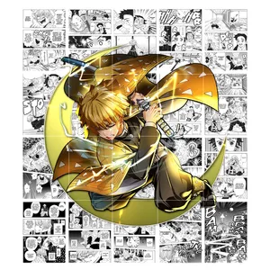 Demon Slayer Manga Action Panel Wallpaper