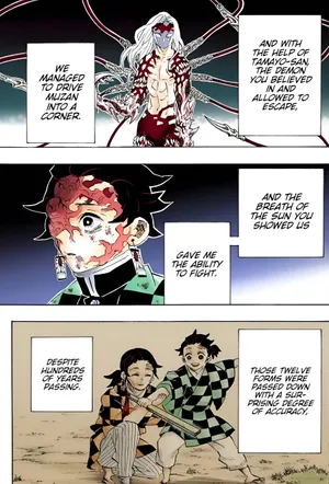 Demon Slayer Muzan Corneredand Sun Breath Inheritance Wallpaper