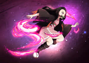 Demon Slayer Nezuko Chan Power Display Wallpaper