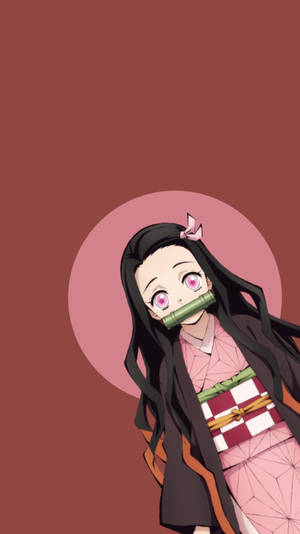 Demon Slayer Nezuko Cute Backdrop. Wallpaper