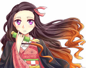 Demon Slayer Nezuko Portrait Wallpaper