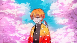 Demon Slayer Sad Zenitsu Wallpaper