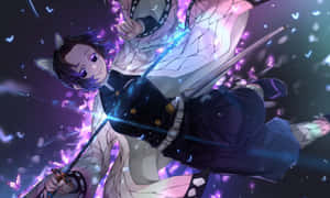 Demon Slayer Shinobu Kocho Butterfly Dance Wallpaper