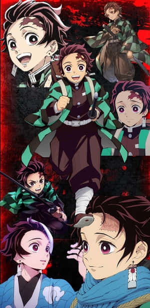 Demon Slayer Tanjiro Kamado Collage Wallpaper