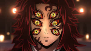 Demonic Anime Villain With Multiple Eyes Wallpaper