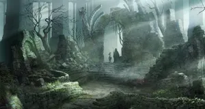 Demonic Ruins Exploration Wallpaper