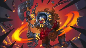 Demonstrating His Strength, Axe Is Ready To Dominate The Battlefield Wallpaper