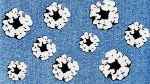 Denim Tears Floral Embroidery Wallpaper