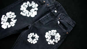Denim Tears Floral Patch Jeans Wallpaper