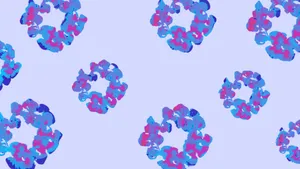 Denim Tears Floral Pattern Wallpaper
