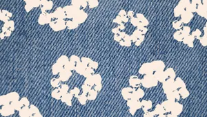Denim Tears Floral Pattern Wallpaper
