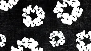 Denim Tears Floral Pattern Wallpaper