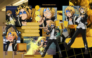 Denki Kaminari M H A Aesthetic Collage Wallpaper