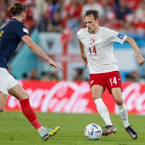 Denmark National Football Team Damsgaard Versus France Wallpaper