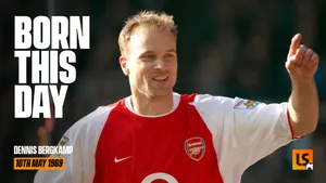 Dennis Bergkamp Born This Day Poster Wallpaper