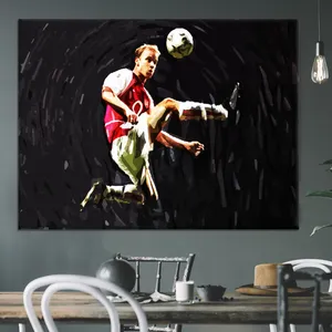 Dennis Bergkamp Paint Art Canvas Studio Wall Wallpaper