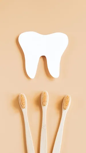 Dental Health Minimalist Concept Wallpaper