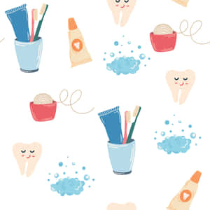 Dental_ Hygiene_ Pattern Wallpaper