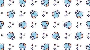 Dental Pattern Background Wallpaper