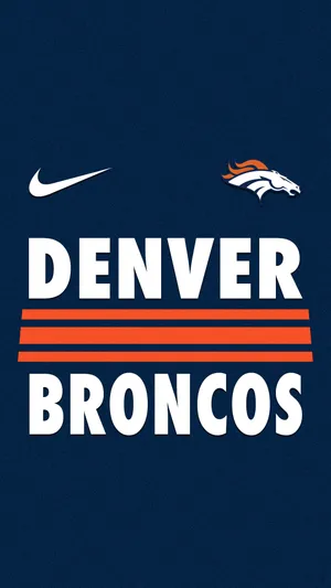 Denver Broncos Iphone With Nike Logo Wallpaper