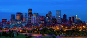 Denver Skyline Nightclub Colorado Desktop Wallpaper